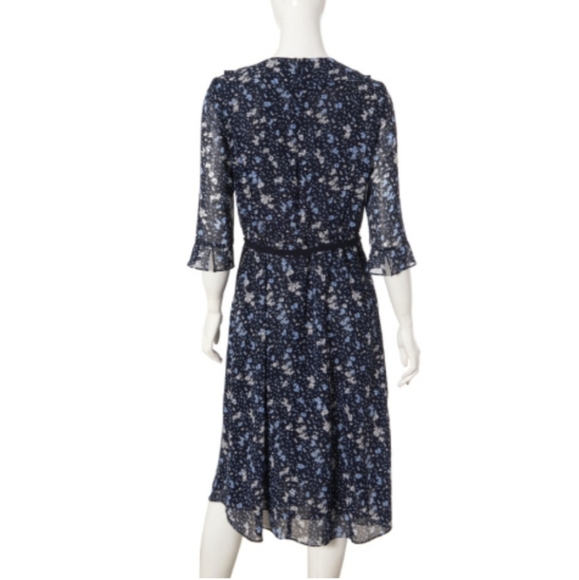 Spring chiffon pleated dot dress - Picture 11 of 11